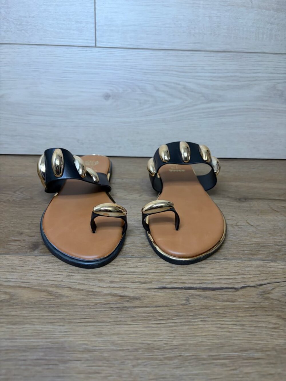 GC Shoes Kenley Black Slide Sandals Women's Size 8